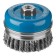 Brush for Ushm Zubble 3527-100_z02, "Cup", steel, wicker bunches, 0.5 mm, 100 mm x M14