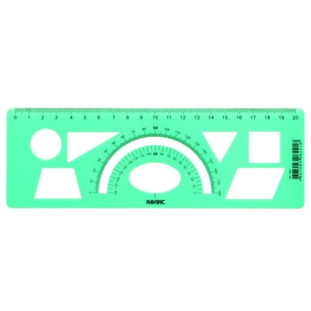 Tencil of RAPENTIS "Geometric figures", 20 cm, mix-3
