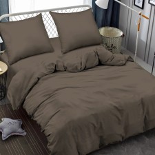 Bed linen 1.5 joint venture amore mio, size 150x210 cm, 145x215 cm, 70x70 cm - 2 pcs, brown color