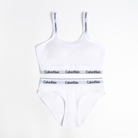 Female set (top, panties), white mix, size 44-46-15