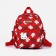Baby backpack on lightning, 3 outer pockets, red color