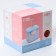 Container for storing baby food 150 ml., With a spoon, pink color