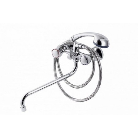 FAUZT FZS-471-17 bathtub mixer, two-wound, pour 340 mm, watering can, chrome