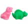 A set of rubber toys for the bath "Dinosaurs", 4 pcs, crush me