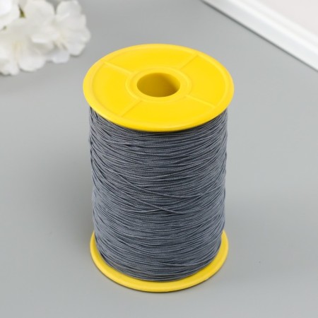 Spandex for beads, length 500 m, col. grey-1