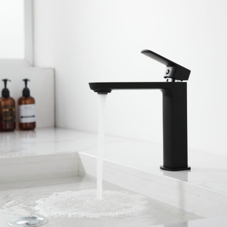 Vincea NEXT VBF-1N1MB sink mixer, single-leaf, pour 142 mm, brass, black-2