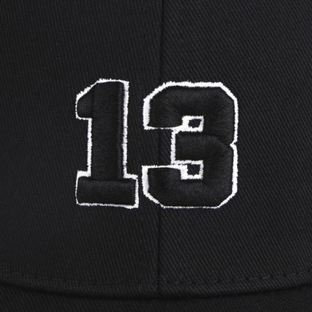 Male cap "13", black color, rr 56-3