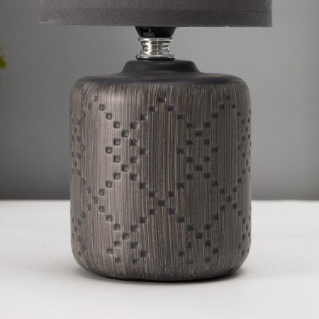 Traffic lamp with lampshade Risalux "Merida", E14, 40 W, Gray, 13 × 13 × 28 cm-3