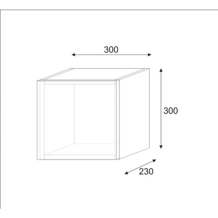 Regiment Module Infiniti 1, 300x250x300, graphite/Echoria MDF-1