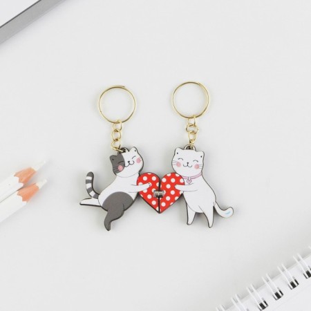 Key keychain, pair on the magnet, 2 pcs "MUR", 9 x 15 cm-2