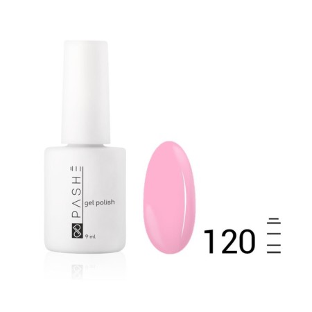 Color gel polish Pashe, No. 120 Barbie pink, 9 ml