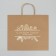 Package Gift Kraft New Year, 32 x 28 x 15 cm, New Year
