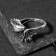 Ring "Right" Winged Dragon, Color Black Silver, Directive