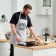 Apron Ethel "Beloved Husband and Best Dad" 73x71 cm, 100% cotton, reps 210 g/m2