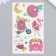 Tattoo on the body color "pink dreams" sequins 12x7.5 cm