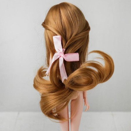 Hair for dolls "wavy with a tail" size is small, color 18-3