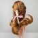 Hair for dolls "wavy with a tail" size is small, color 18
