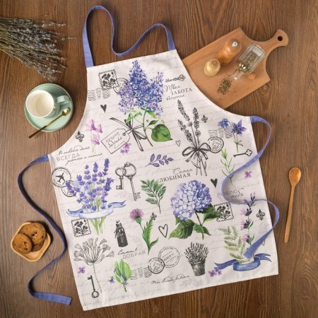 Apron "Ethel" beloved grandmother 70x60 cm, 100% cotton, sarzha 190 g/m2