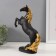 Souvenir Polystone "Black Horse with Golden mane" 6.7x19.5x28 cm