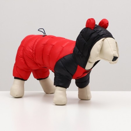 Combineson "Bear", size 18 (DS 40 cm, fire 50 cm, Osh 38 cm), black and red-1