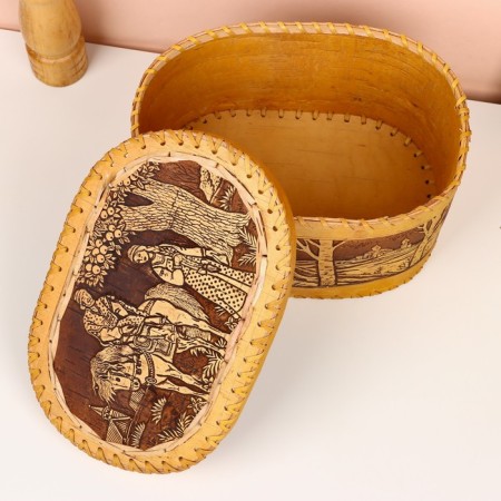 Batonnitsa "Fairy Tale", 26x17x15 cm, birch bark-3