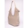 Sobo bag female, genuine leather, ludor beige, 45x12x26 cm