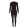 Female thermal underwear (jumper, leggings), black/red color, size 54