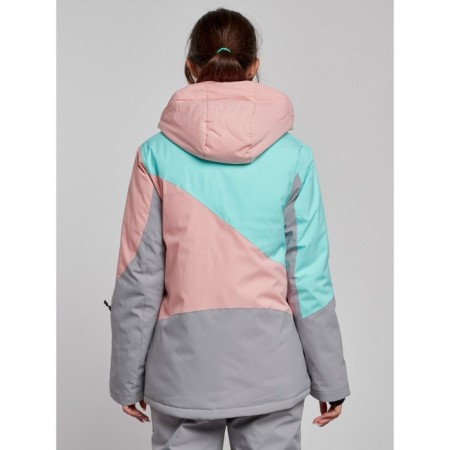 Ski jacket female winter, size 44, pink color-5