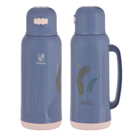 Thermos 2 l, with a glass flask, retains heat 24 hours, purple