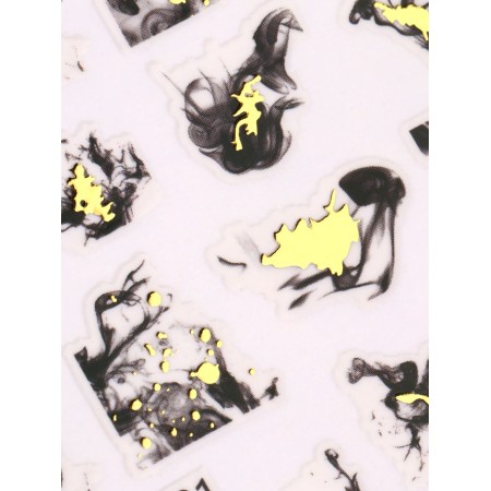 Nail stickers "Eide dayshail", black/yellow color-4