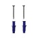 Holder for storing skewers with 6 items, wall -mounted, made of stainless steel