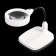 Lupa desktop 10x d = 12 cm, on a flexible leg with backlight, white