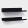Shelves for storage "Loft Art", 35 × 10 × 3.5 cm, 2 pcs, black color