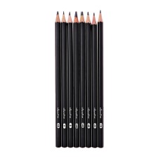 A set of pencils of chernographic 8 pieces (14v, 10V, 6V, 4V, 2V, B, N, 2N)