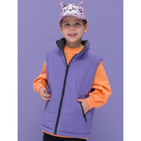 Vest for boys, height 104 cm, black color