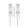Handcuffs Pecado BDSM, soft with grirts, genuine leather, white