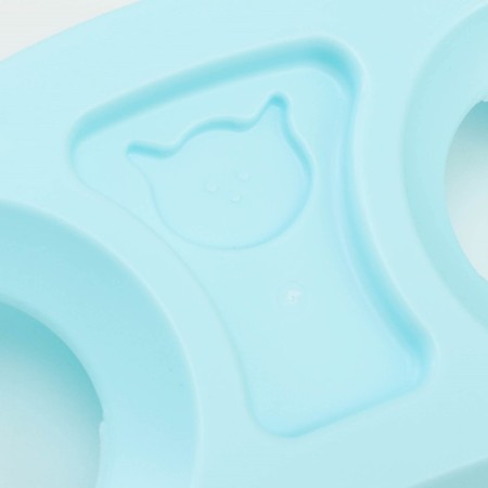 Plastic bowls on a blue stand 30 x 15.5 x 12 cm transparent-3