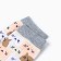 Women's socks "cats", white/brown/pink color, size 36-40