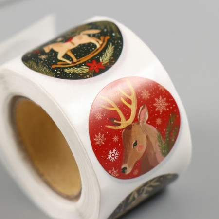 New Year Stick Paper "New Year's toys" d = 2.5 cm 252 pcs in the roll-3