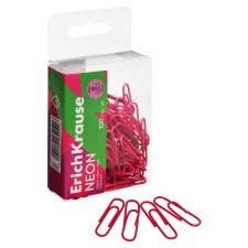 Office paper clips 28 mm, 100 pcs, Erichkrause 