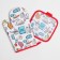 Cooking kit Book Cook Book, Square 17*17 cm, Mitten 26*16 cm, 100% p/e