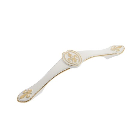 PC174, 96 mm handle, white color with gold-1
