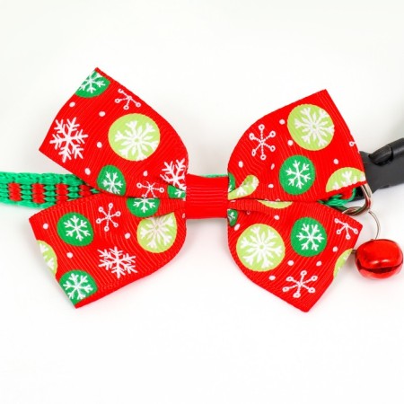 Collar "balls", 30 x 1 cm, kapron, red-2