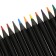Pencils are colored plastic, 24 colors, Devente Juicy Black, three -sided, 2m, 3 mm, tinted in black