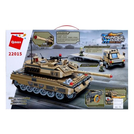 Constructor Military Zone "Trail with a Tank", 5 minifigur and 829 parts-4