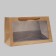 Gift package with a window, craft, 50 x 30 x 25 cm