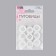 A set of buttons, 9 punctures, d = 18 mm, 10 pcs, white color