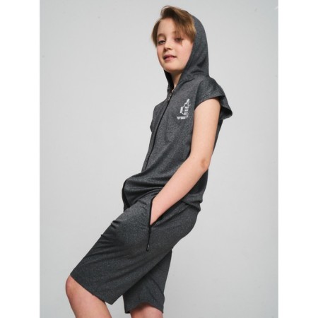Sports suit for a boy, height 146 cm, gray color-5