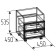 Office cabinet Aurelio 94, 450 × 450 × 535 mm, color Anthracite / Blackwood satin