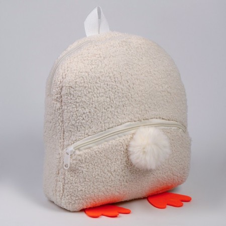 Baby backpack for a girl "Duck", plush-1